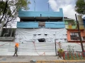Hogar de la familia Frías después de una explosión.