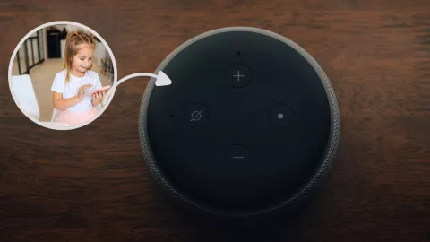 NIÑA LLAMA A ALEXA.