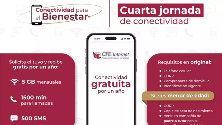 Internet gratis CFE ¿Cuáles son las nuevas fechas para obtener el chip?