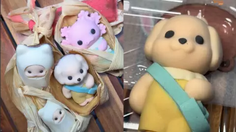 tamales labubus, ternurines, ajolotes