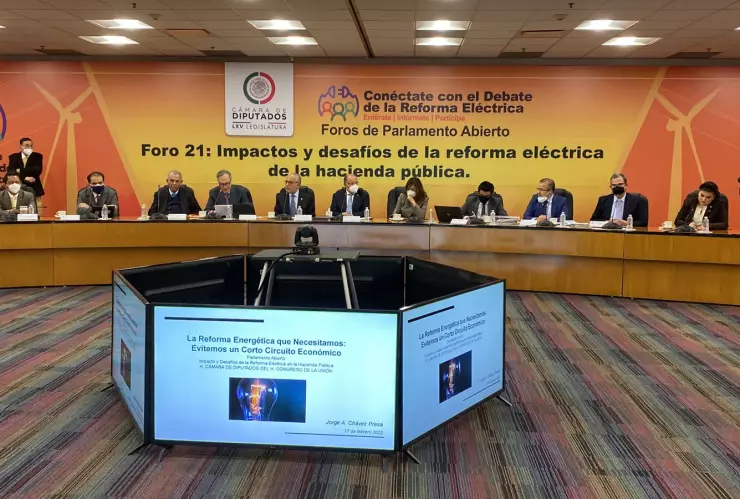 foro eléctrico en la Cámara de Diputados