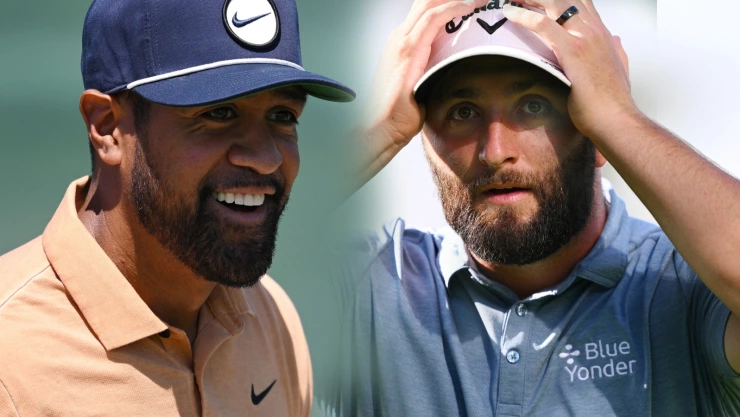 Jon Rahm y Tony Finau peleando por el Mexico Open at Vidanta 2023