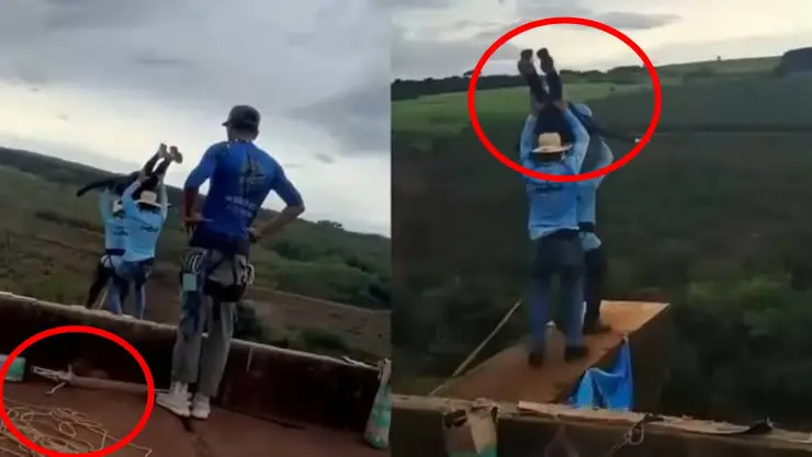 VIDEO: Joven de 21 años mu3r3 tras ser l4nz4da sin cuerda de seguridad en tirolesa en Brasil