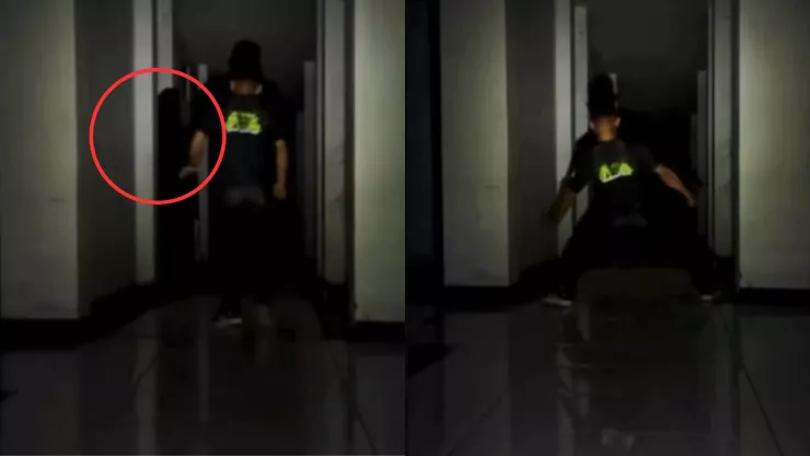 VIDEO | ¡Qué valiente! Niño enfrenta a fantasma de forma sorprendente y festeja como CR7