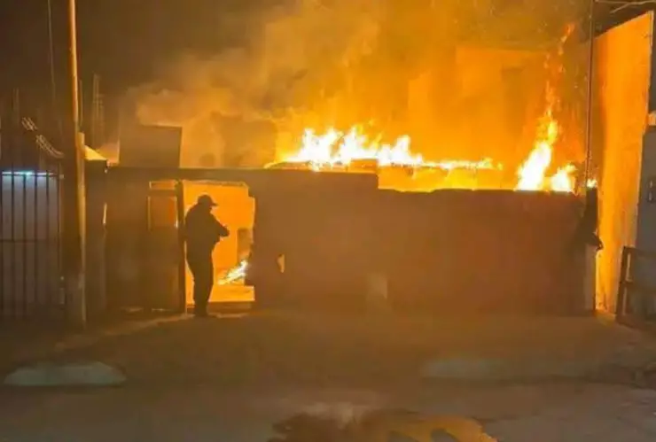 Incendio en Ciudad Juárez.