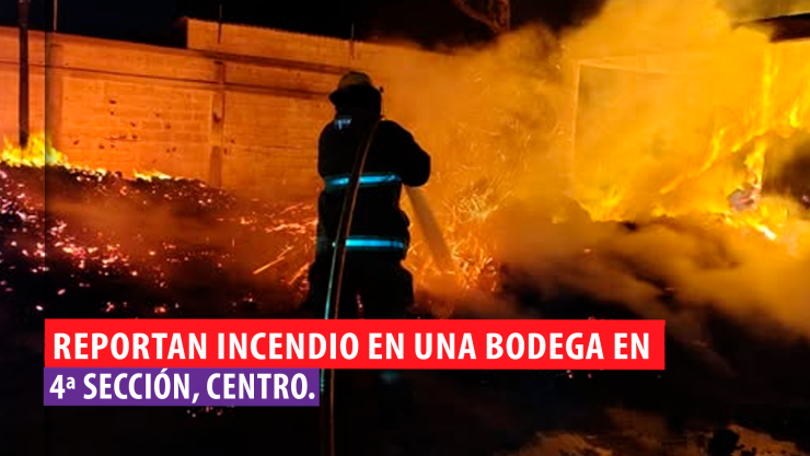 Incendio bodega Villahermosa