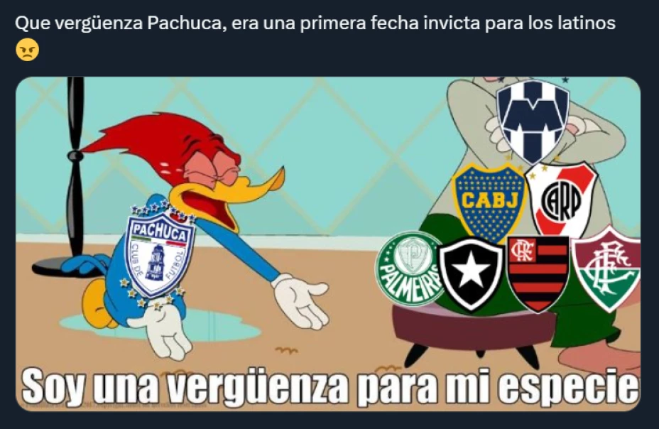 Pachuca decepcionó en su debut del Mundial de Clubes para los aficionados