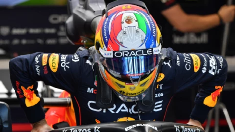 Checo P&eacute;rez en el Gran Premio de Italia