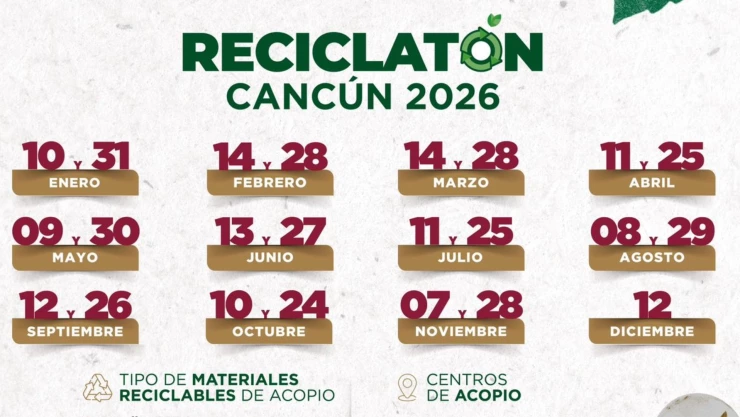Reciclatón Cancún 2026: Fecha y sedes de la primera jornada de la campaña de reciclaje este año