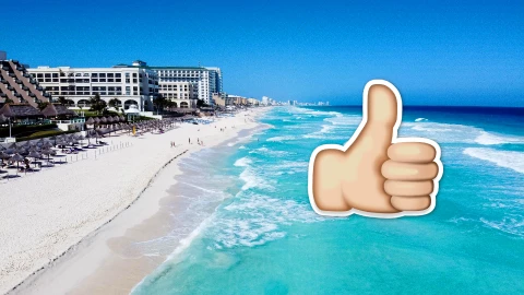 Estas son las playas de Cancún en las que puedes nadar HOY 10 de enero de 2026.webp