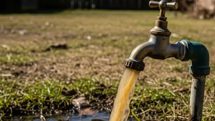 Agua sucia del grifo