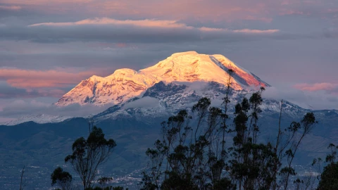 Chimborazo volcano the closest point to the sun