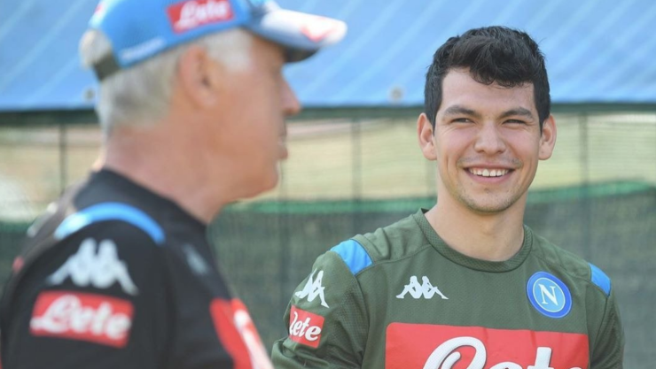 Hirving Lozano en el Nápoles
