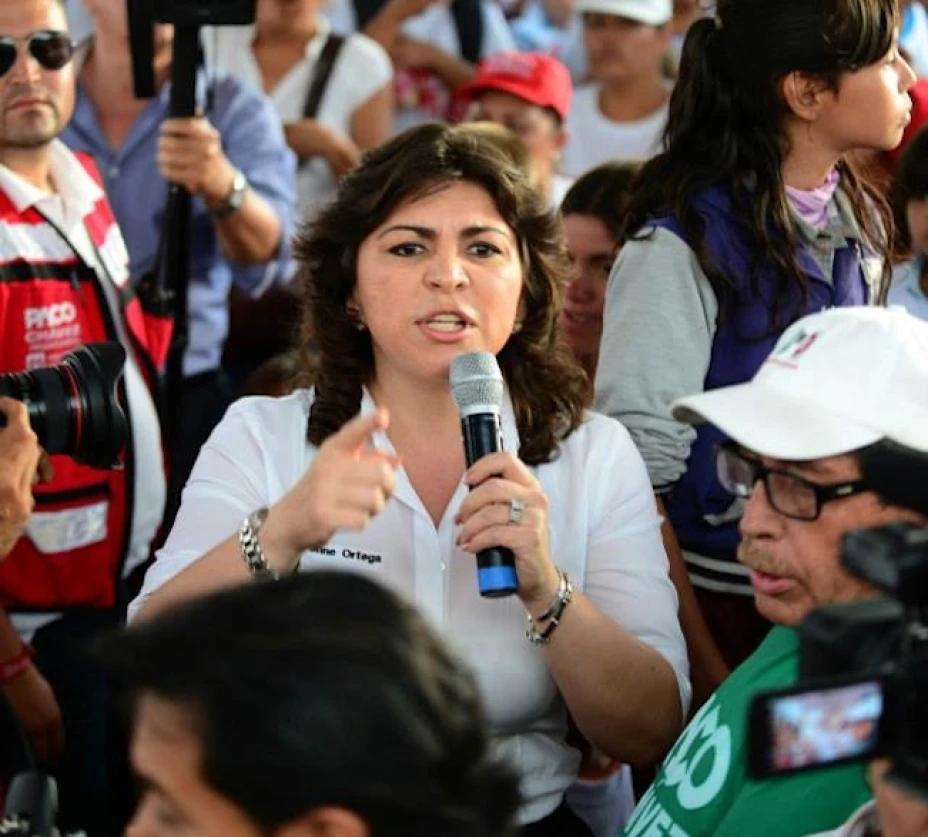 La secretaria general del Partido Revolucionario Institucional (PRI), Ivonne Ortega Pacheco