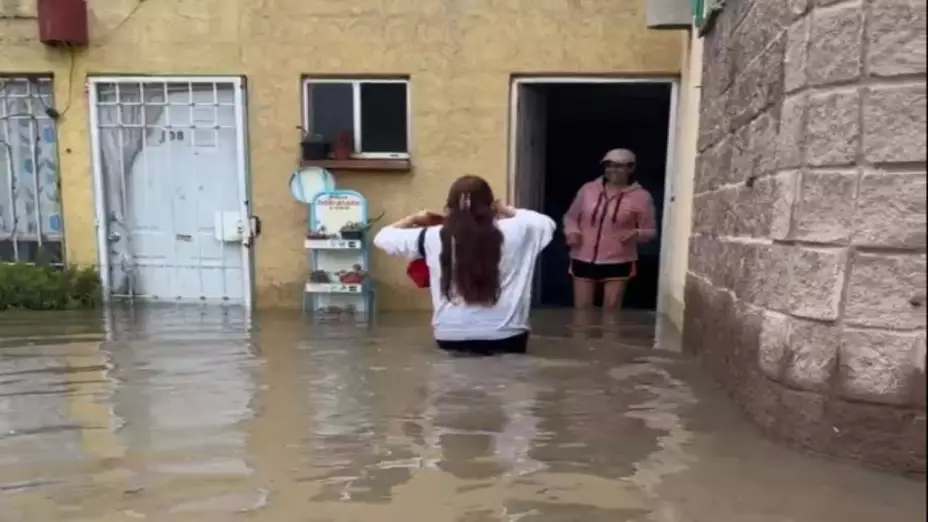 Inundaciones en Chicoloapan, Edomex, más de 500 familias afectadas por las fuertes lluvias
