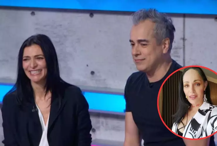 lola cortes con los protagonistas de betty la fea