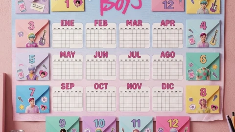 Calendario sobres de Saja Boys