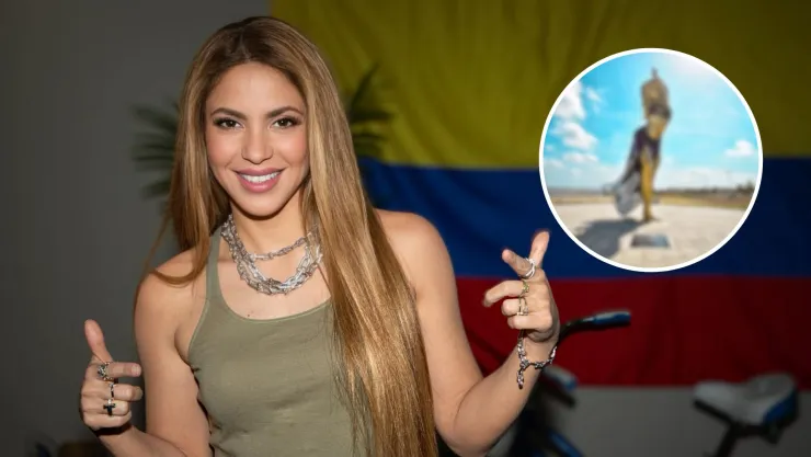 Revelan estatua de Shakira en Barranquilla, Colombia