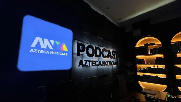 Una de las cabinas de Azteca Noticias Podcast en las instalaciones de TV Azteca