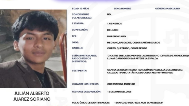 SE BUSCA a Julián Alberto Juárez Soriano; desapareció en Cuernavaca.
