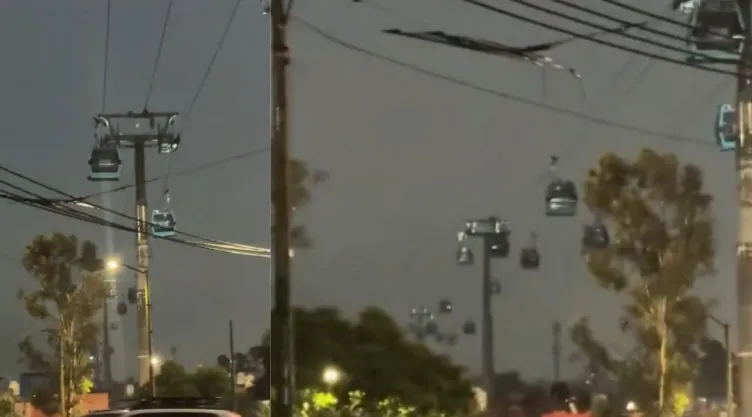 Cablebús activa protocolo por tormenta eléctrica tras corte de energía que dejó varados a usuarios en Iztapalapa