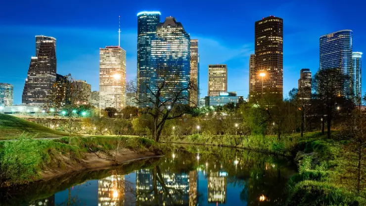La ciudad de Houston en Texas