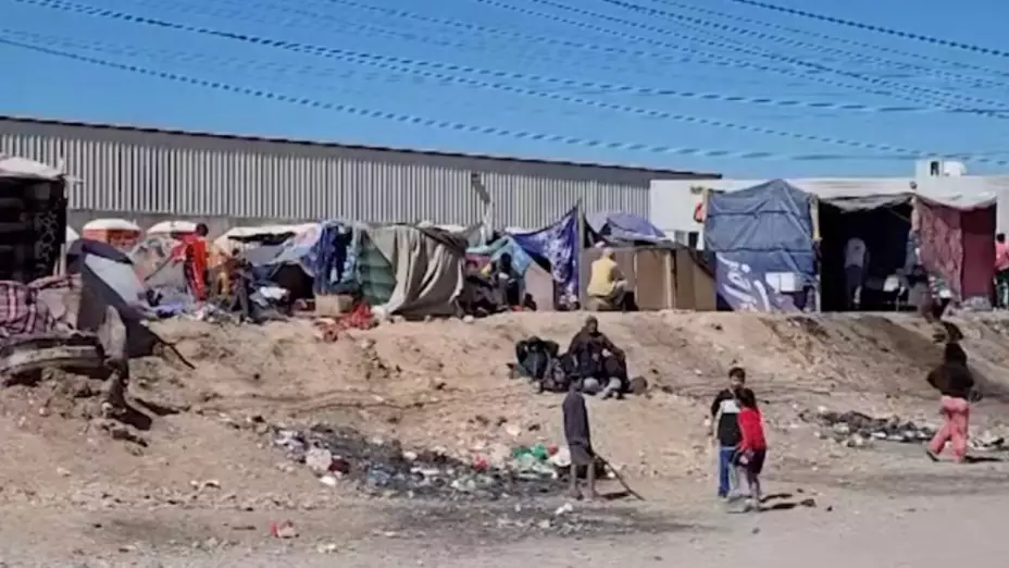 Enfrentamiento entre migrantes y INM Chihuahua