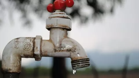 Corte de agua en Veracruz.