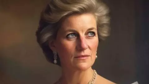 Diana como reina de Inglaterra.