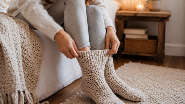 4 ideas para tejer calcetines de crochet perfectos para la temporada de frío en la oficina