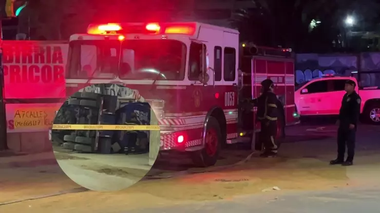 Foto de labores tras volcadura de pipa en Pedregal de Santa Úrsula en Coyoacán, CDMX, el 15 de diciembre de 2025.