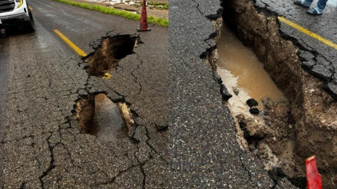Socavón en Chihuahua