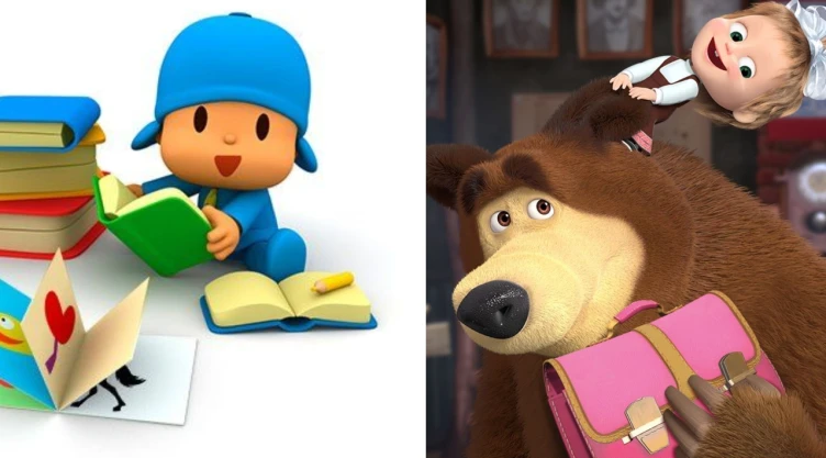 4 capítulos de ‘Masha y el Oso’ y ‘Pocoyó' ideales para que los niños aprendan de la importancia de ir a la escuela