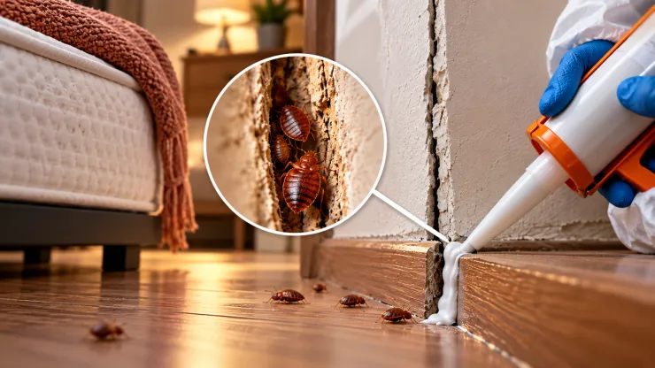 Chinches en casa: el truco de la silicona para las grietas