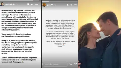 Tom Brady y Gisele Bündchen se divorcian