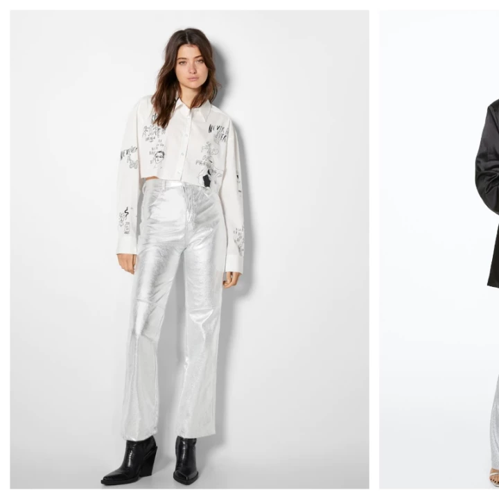 Pantalones plateados, el look de astronauta que reinará en el invierno