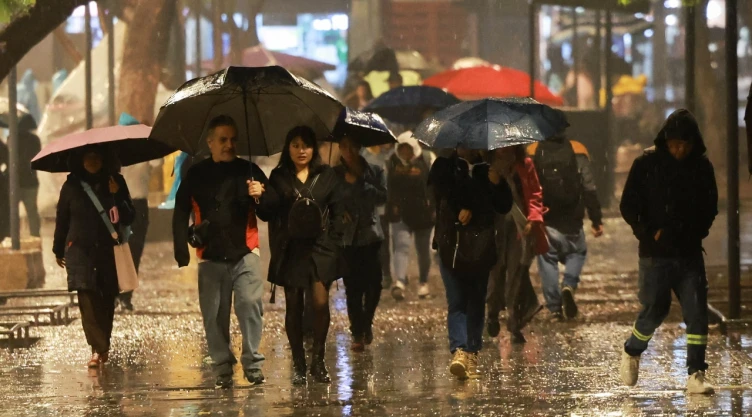 Lluvia en la Ciudad de México del 11 de mayo de 2026.