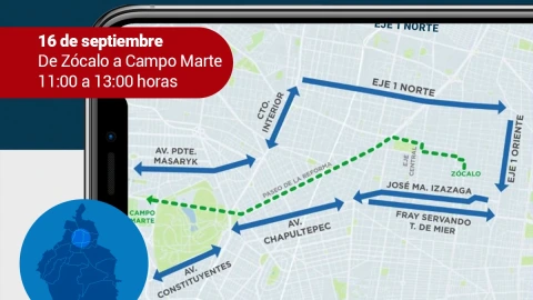 Marchas: Ruta del Desfile Militar y las alternativas viales CDMX para este sábado 16 de septiembre