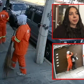 Video de falsos barrenderos en San Juan de Aragón asaltando a madre e hija en su casa.