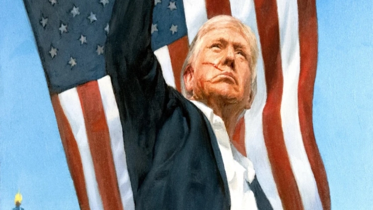 Retrato de Trump encargado por el Kremlin