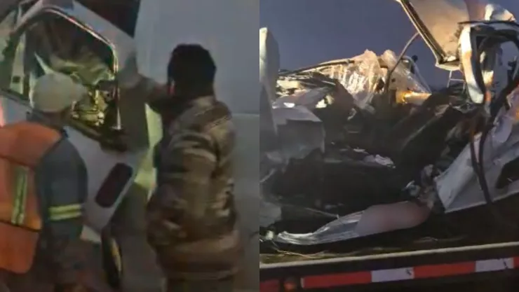 Así quedó el lugar del choque en autopista Puebla Veracruz