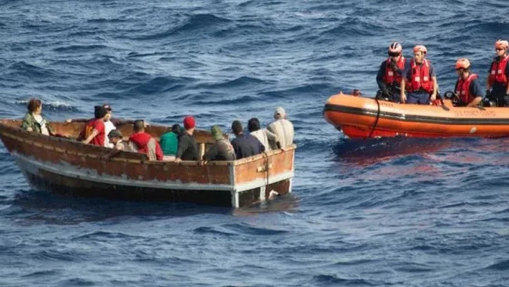 Migrantes Cubanos en costas de Florida