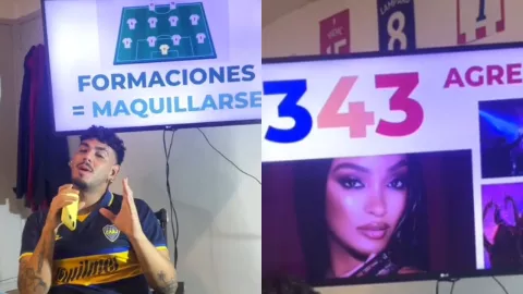 ¿Quieres entender a tu pareja? Hombre explica el futbol con maquillaje y se vuelve viral