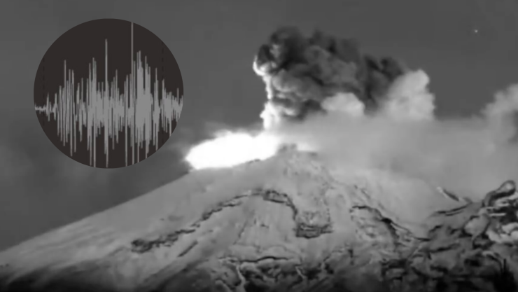 Volcán Popocatépetl emite señal SÍSMICA tras EXPLOSIÓN HOY