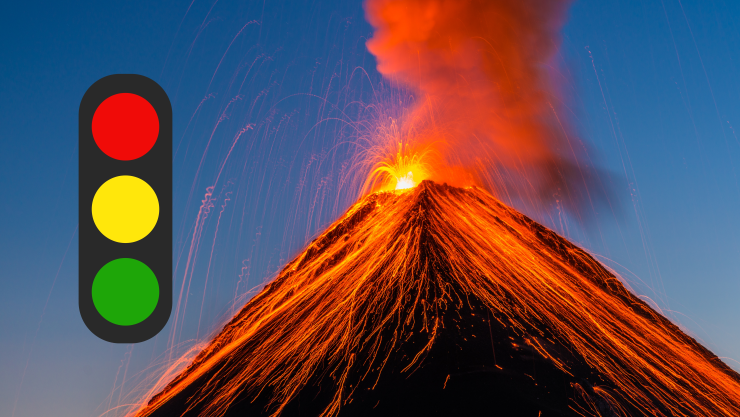 Qué significa el Semáforo de Alerta Volcánica del Popocatépetl.
