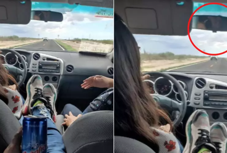 captan a fantasma en retrovisor de camioneta gracias a una foto de la carretera de bcs familiares lo identifican.jpg
