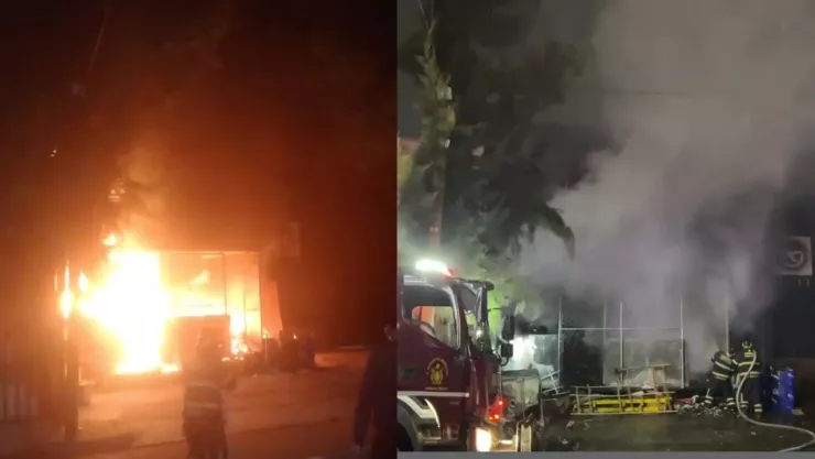 Incendio en la GAM hoy: Llamas consumen bodega de plástico y madera