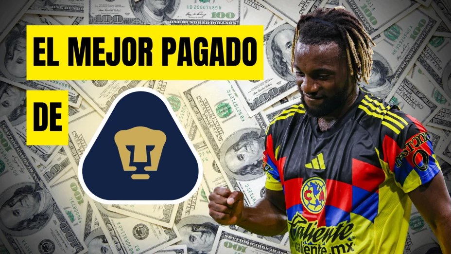 El futbolista mejor pagado de Pumas en 2025