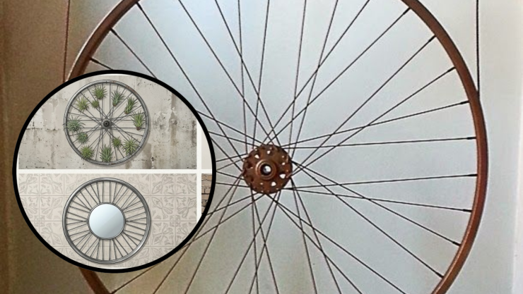 Qué hacer con las ruedas de bicicleta viejas, son un tesoro: cómo reutilizarlas como decoración de pared