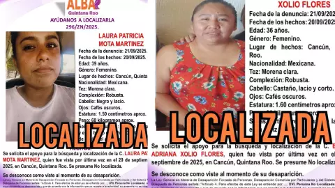 Localizan con vida Laura Patricia Motay Beatriz Xolio Flores, las mujeres desaparecidas en Cancún; esto se sabe